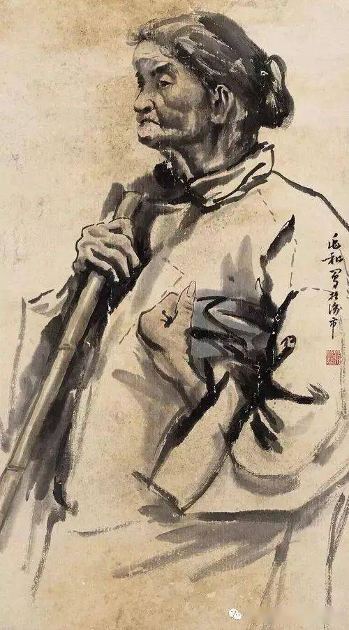 现代艺术大师蒋兆和精品人物画,高山仰止!