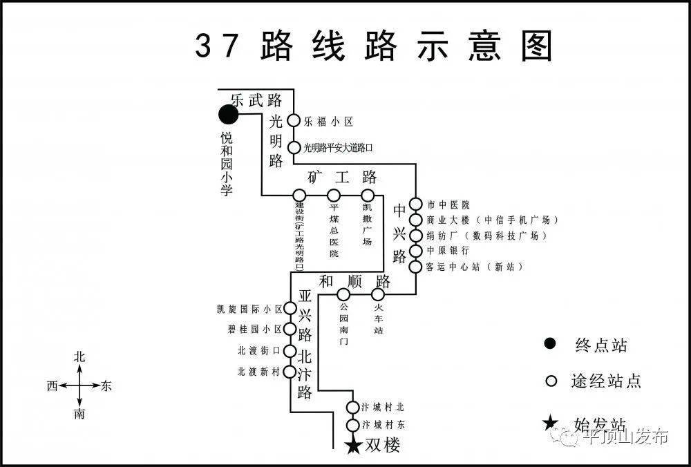 收藏!平顶山市区66条公交线路运行图和停靠站点汇总