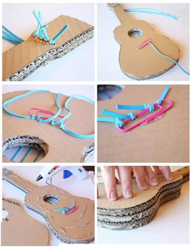 纸巾筒,鞋盒吉他