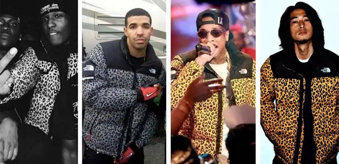 从左至右:A$AP Rocky、Drake、Tyga、洼冢洋介