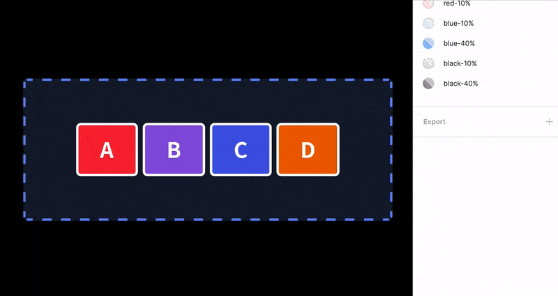 为框架中的子对象设置对齐规则后,选择这些对象在框架中的分布方式.