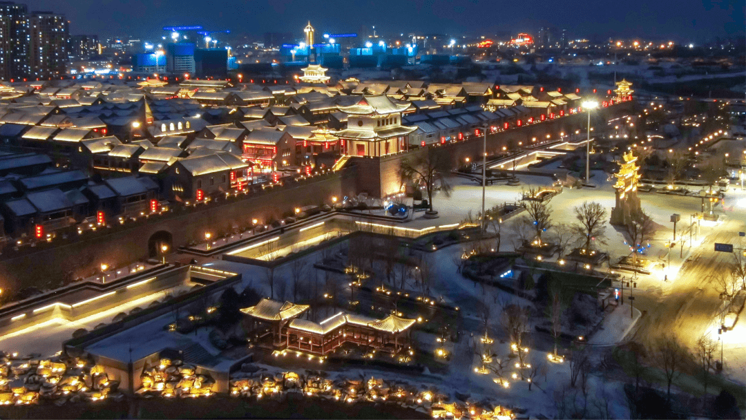 嗨千年古城雪景太好看了吧青岛的雪因为即墨古城而更美