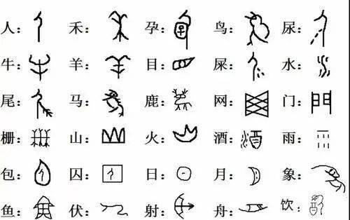 你知道一个汉字从甲骨文,金文,小篆 ,隶书,楷书的变化过程吗?