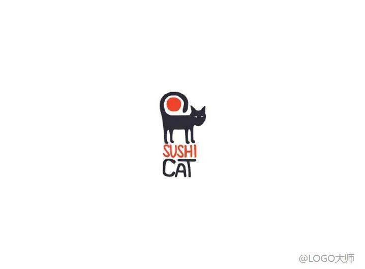 猫元素创意logo设计欣赏!