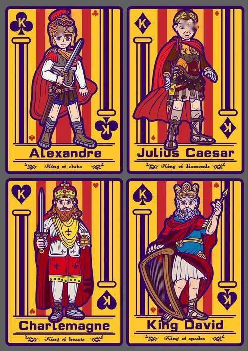 【每日一问】扑克牌里的四个k是历史上哪四个国王?