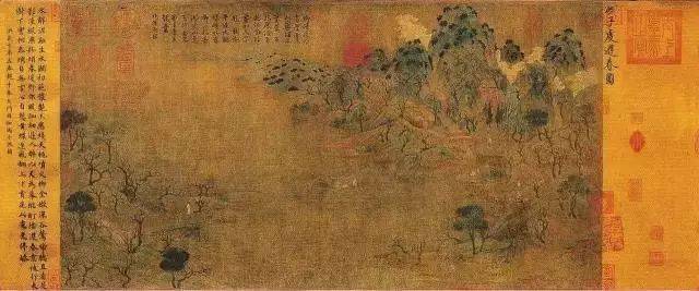 隋 / 展子虔《游春图》/ 故宫博物馆藏中国山水画最早的作品,山水画