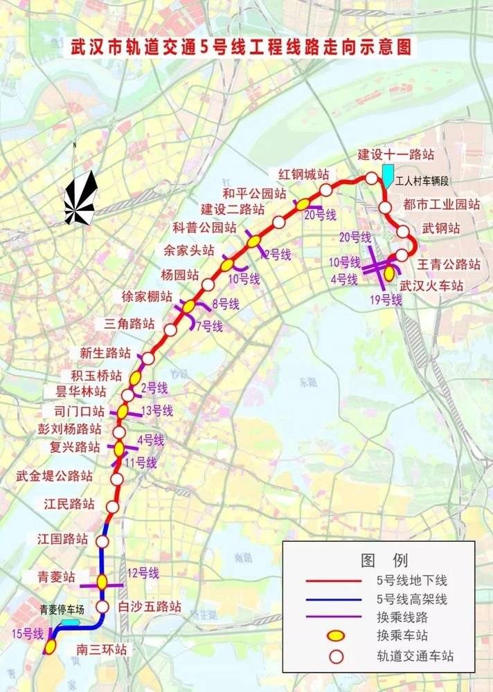 武汉市长江南岸,南北向贯穿武昌,是一条沟通顺江方向的重要客运交通