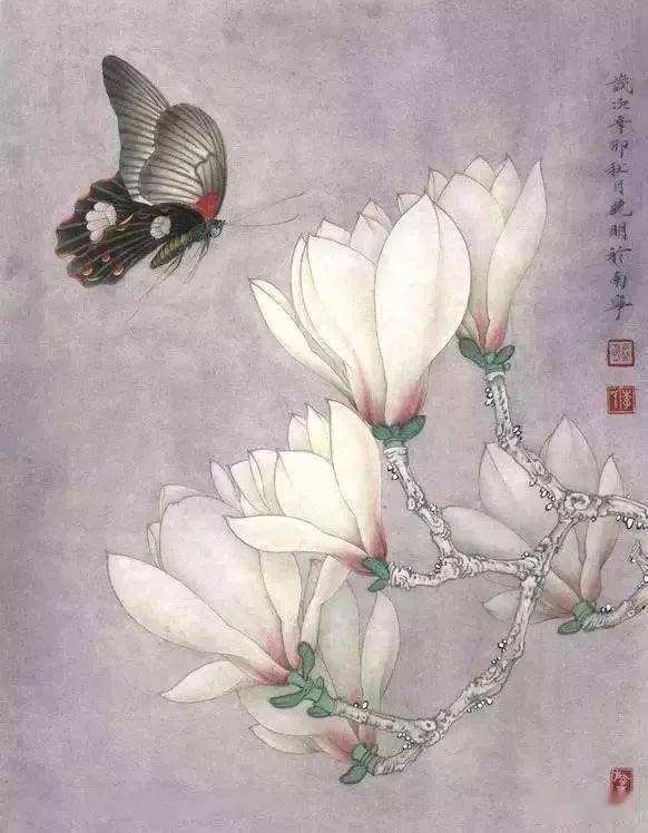 玉兰花开春意浓!50幅名家作品欣赏(附教程)!