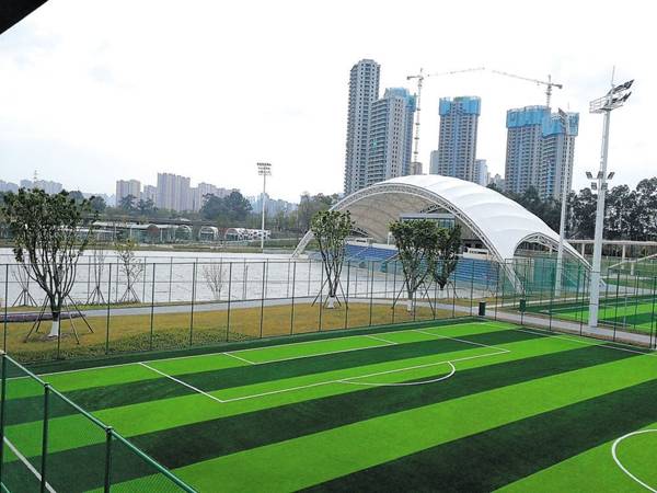 【央广网·视听四川】足球元素与现代建筑完美融合 成都城东体育公园初步呈现