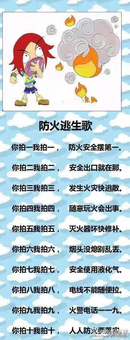 防火逃生儿歌视频 亲爱的小朋友们,寒假生活即将到来,我们要时刻牢记