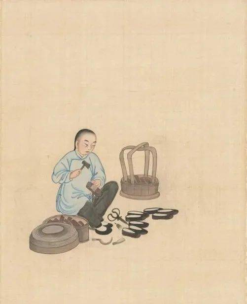 清朝民间市井行当图