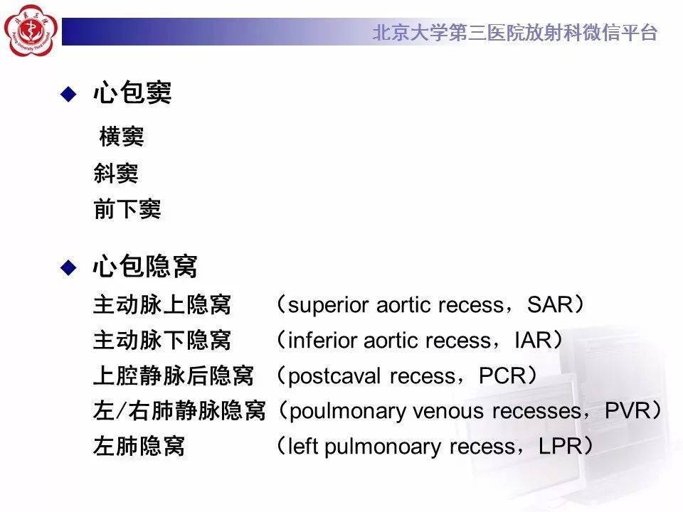 心包窦及心包隐窝解剖