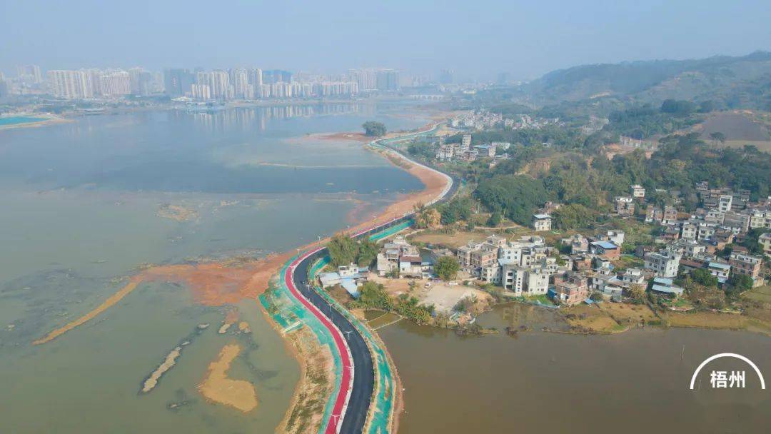 梧州又一条环湖道路建成骑车游玩必走路线沿途风景美呆