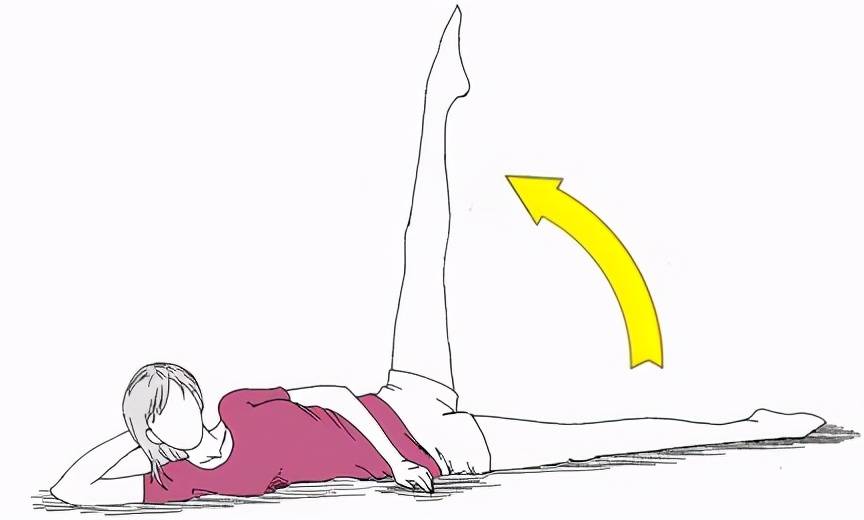 躺着也能进行锻炼,了解下侧卧抬腿,每天进行50次瘦出大长腿