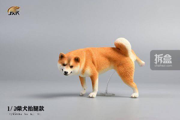 jxk.studio 柴犬 抬腿撒尿 半蹲拉屎 1/6沙雕动物手办摆件