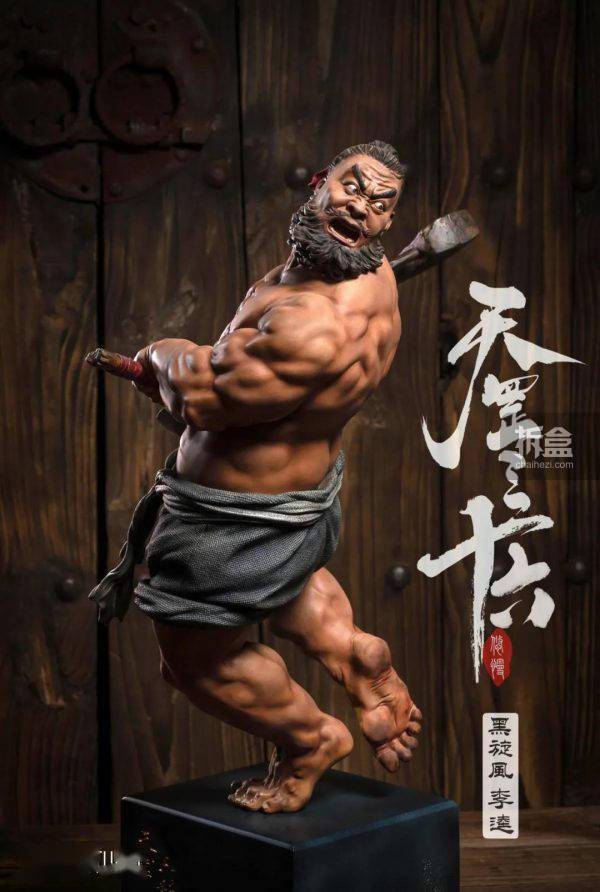 umanstuido 水浒·天罡三十六 系列 黑旋风·李逵 1:6雕像