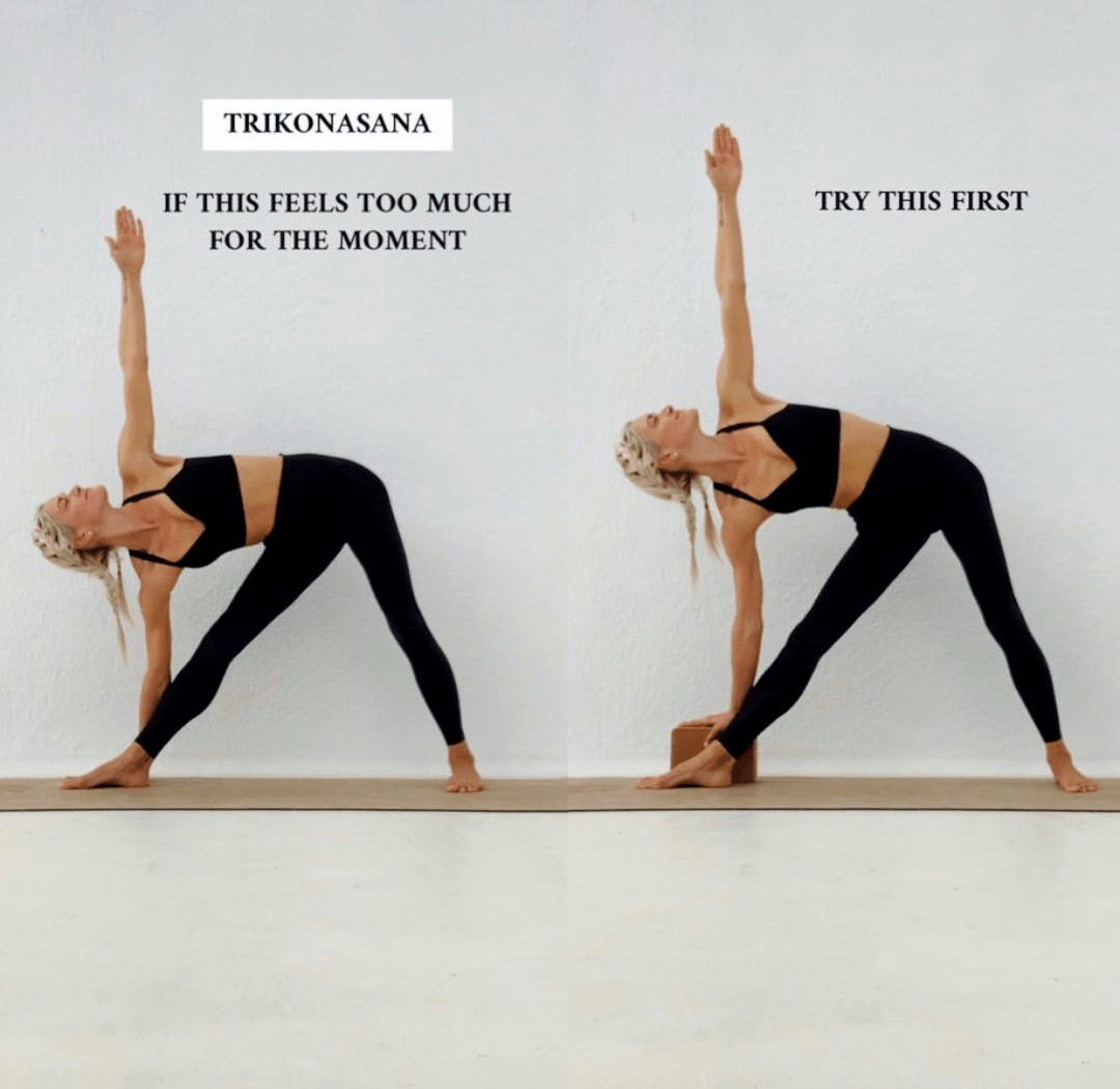 这12个最容易出错的瑜伽体式,这样退阶练就容易多了!