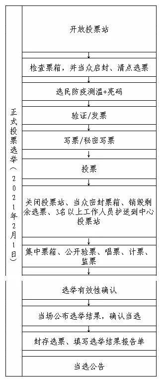 村(社区)"两委"换届选举工作流程图