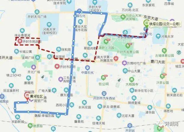 原线路行驶至金耀路与西环路交叉口后左转向南,沿西环路至大梁路交叉