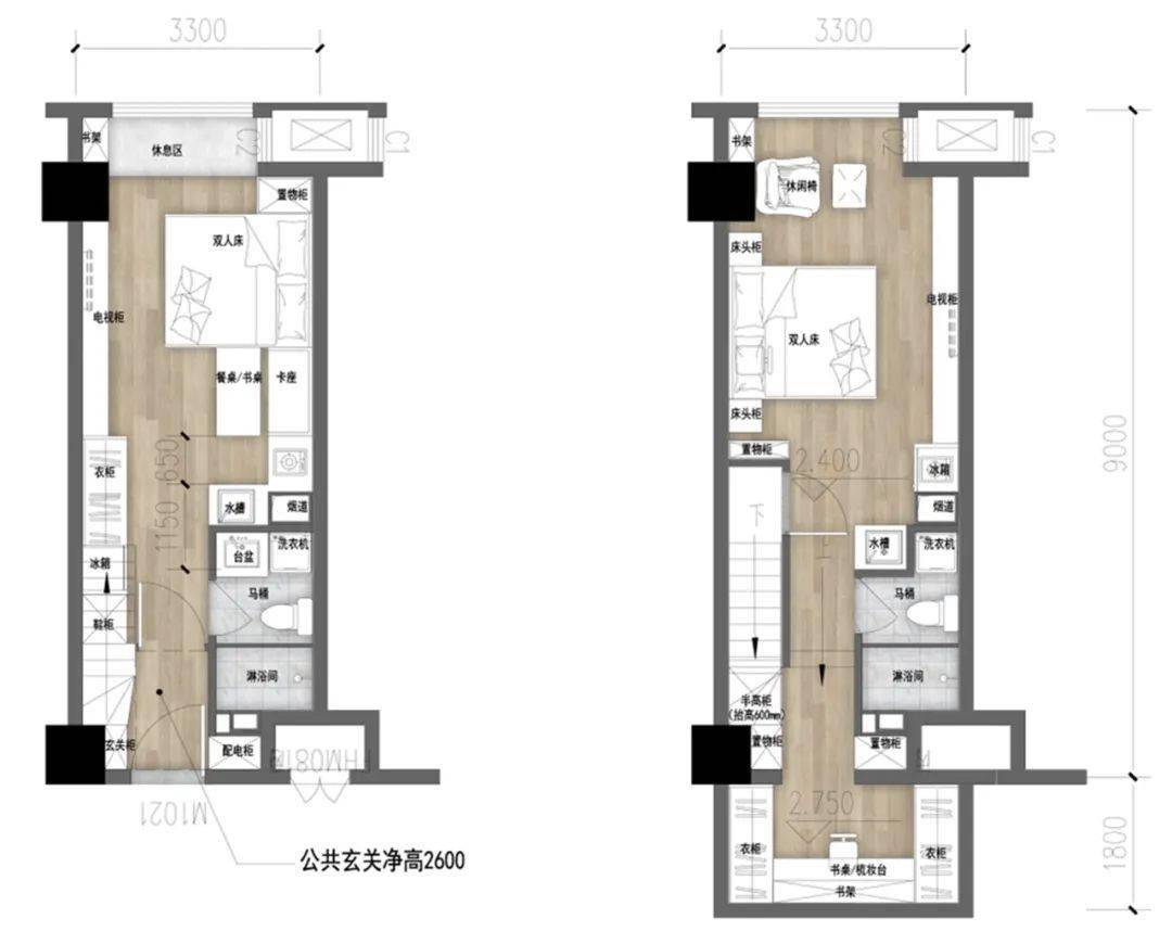 轻奢典雅的loft双钥匙房户型 loft双钥匙户型设计增加了空间的私密性