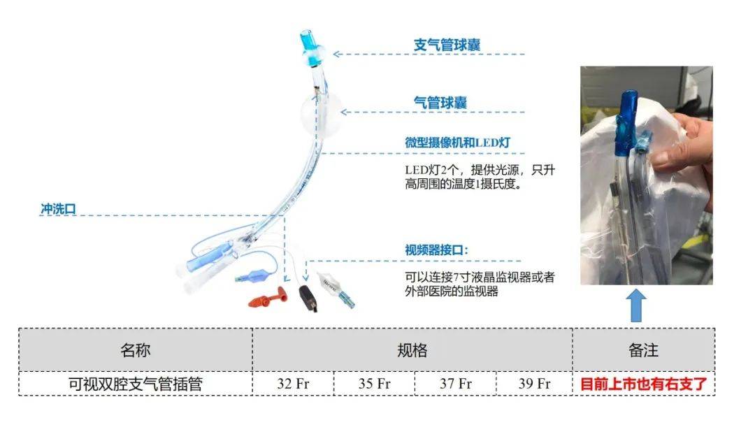 可视双腔支气管插管