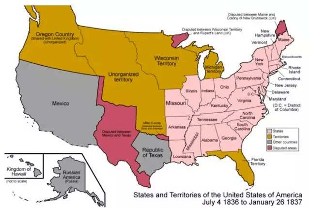 美国历史上的那些州