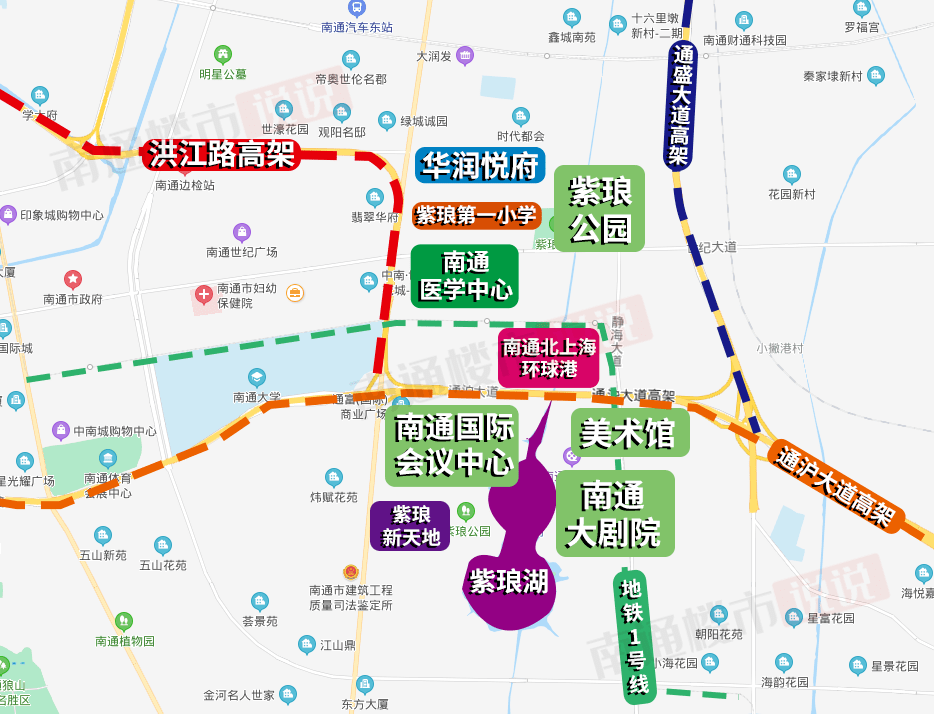 洪江路,通沪大道,通盛大道三条高架串起全城,不因出行而糟心,无论去