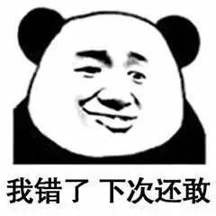 我错了 下次还敢表情包