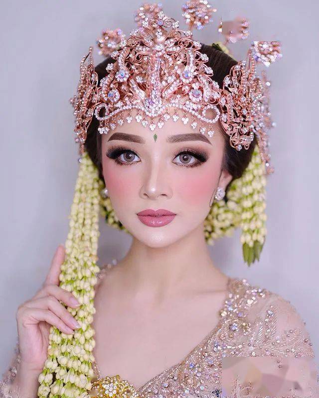 收藏|印度尼西亚新娘妆造型集锦