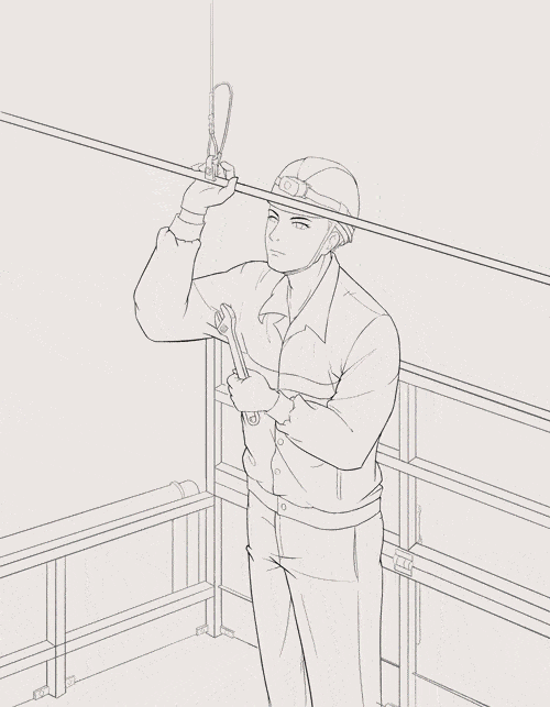 铁路元素漫画作品二次元漫画作品在工作和爱好之间他有一个共同点就