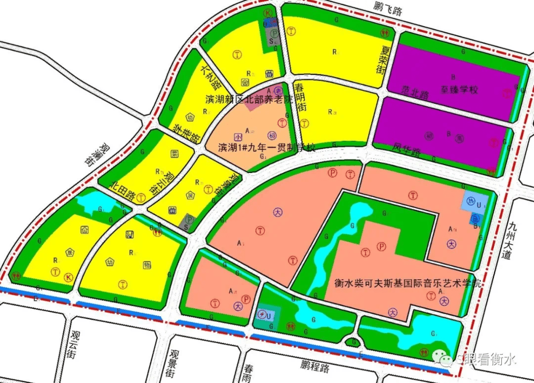 城区绿地体系规划图对比上面两张图,可以发现,滨湖新区北部片区部分新