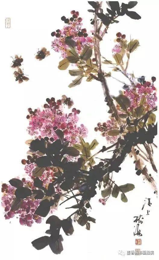 图文教程:紫薇花的写意画法
