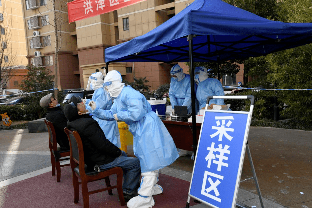 洪泽区全民核酸检测演练在高良涧街道邓码社区开展!