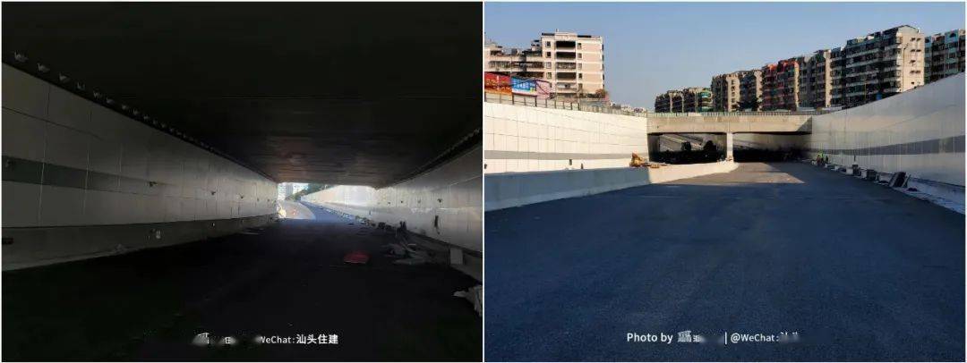 黄河东厦路隧道,是  一座下沉式隧道,全长446米,  双向六车道,设计