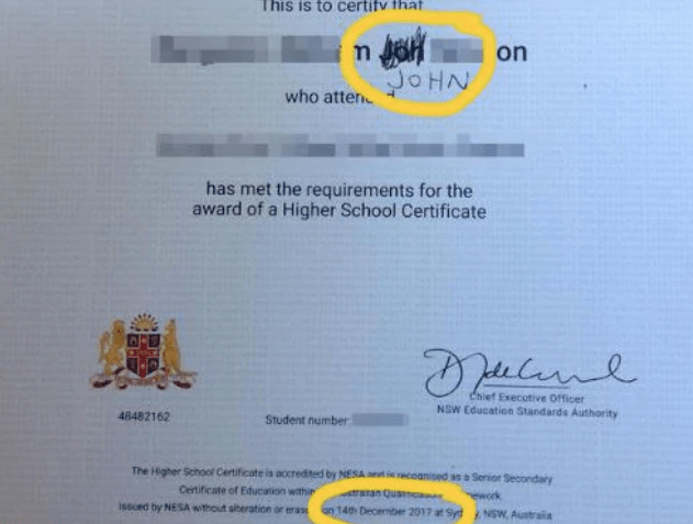 学位证书信息泄露了 来自搜狐网