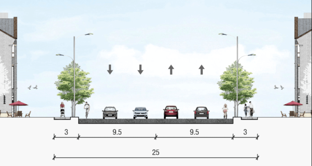 (道路横断面图)