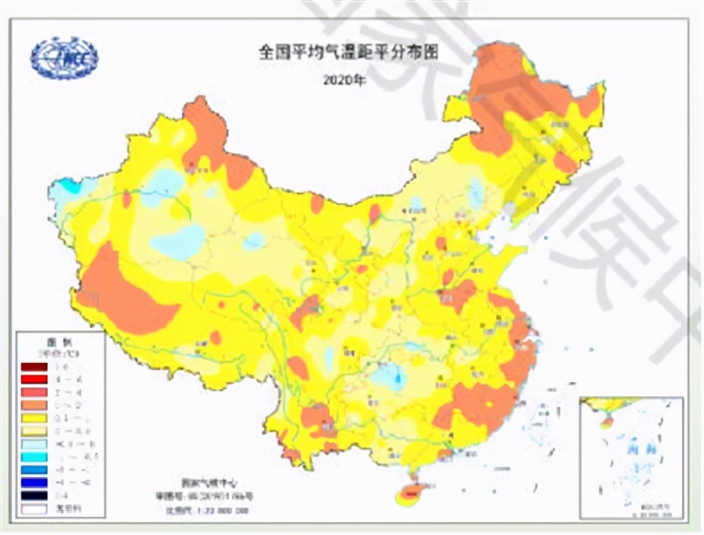 2020年中国气候公报发布年平均气温偏高降水偏多