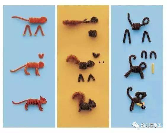 毛根手工50款百变毛根手工diy幼师收藏好因为太漂亮了
