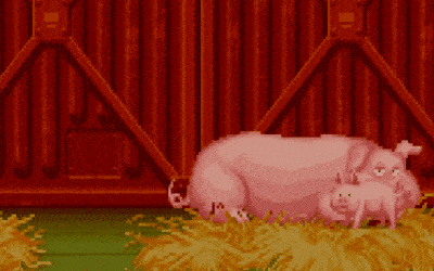 多年来我一直很想揍这头胖猪,无奈系统不让,只好拿它的猪崽当皮球扔了