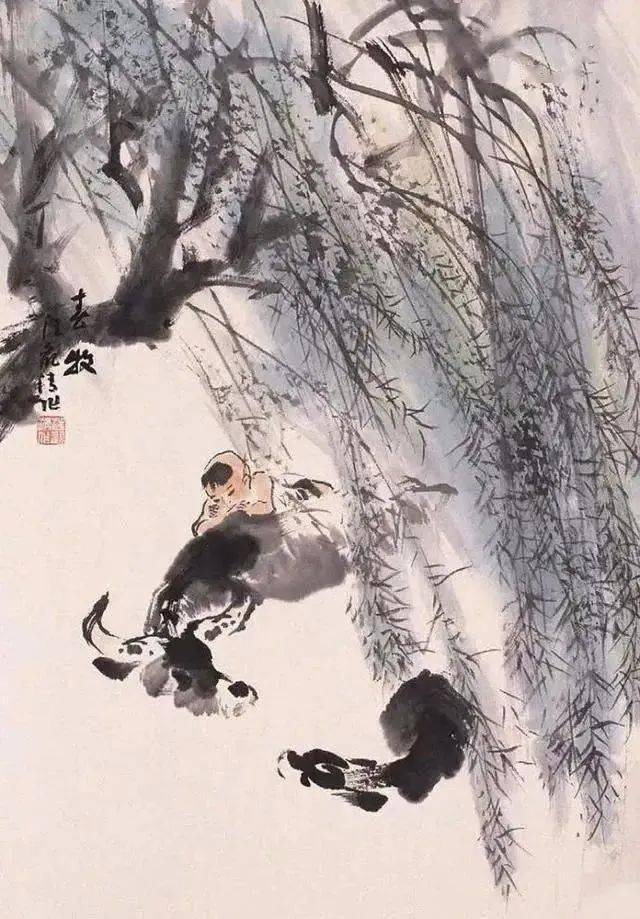 (十九)范增画牛范曾(1938-),江苏南通人,中国当代著名画家,书法家