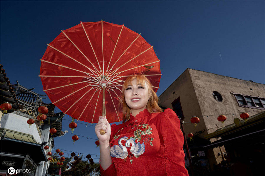 美国洛杉矶华人庆祝中国农历新年