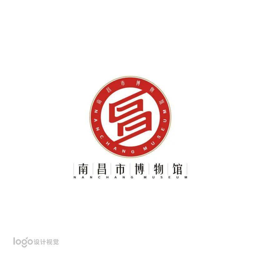 大意:logo设计以"南昌"字体为依托,直接传达地域名称