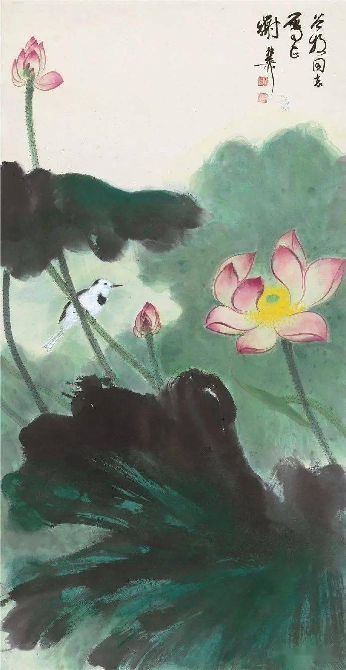谢稚柳 荷花