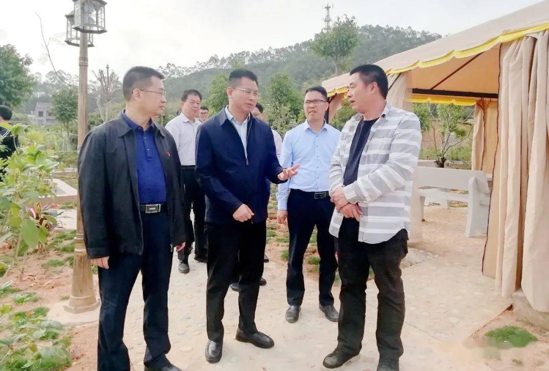 高州市恒生弹性织物有限公司和大井镇清垌村调研,了解乡村振兴发展