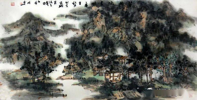 笔墨苍润绘就山水诗情陇上名家段新明先生山水画赏析