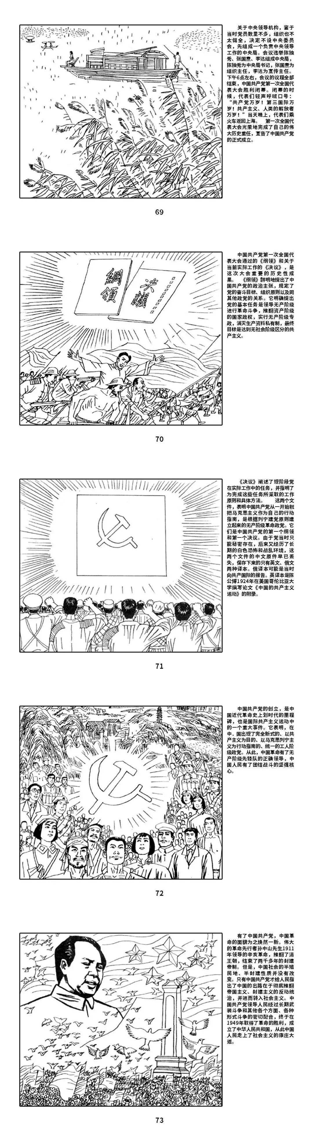 红色故事绘连环画里的中国共产党100年中国共产党的诞生