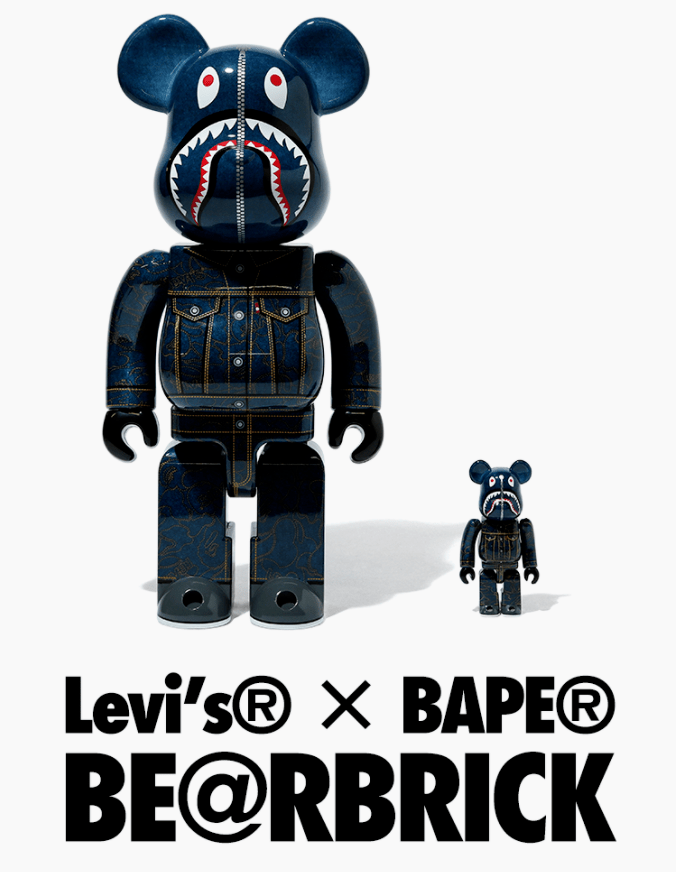 bape x levi"s联名积木熊,中国开启限量发售!