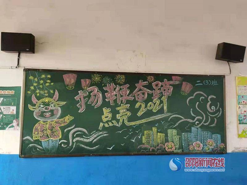 洞口县山门镇中心小学开展新学期黑板报评比活动