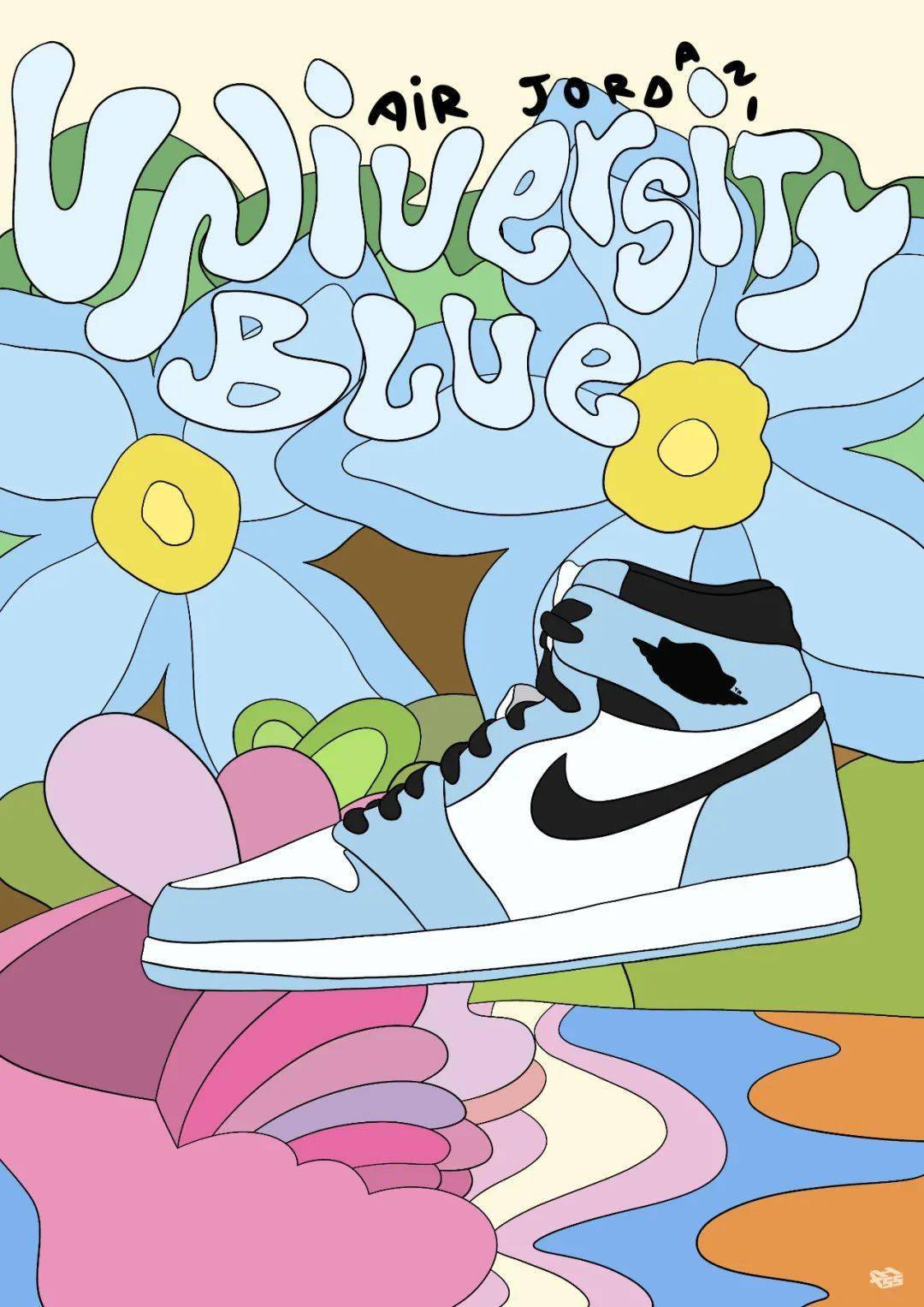 air Jordan动漫,airjordan动漫 「 air jordan 1 retro high og "university blue"