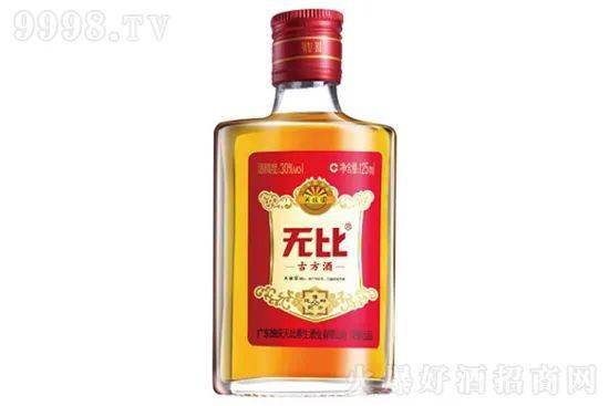 2021最新酒价30无比古方酒红标滋补养生酒125ml